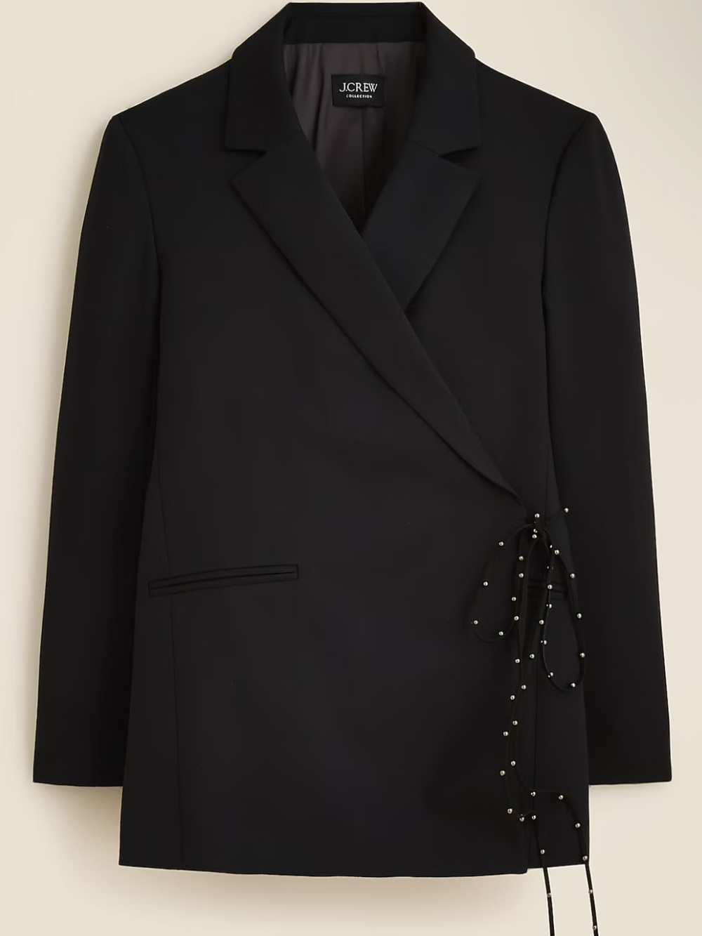 NWT J. Crew Collection Wrap blazer in wool blend in Size 10 - Picture 5 of 10